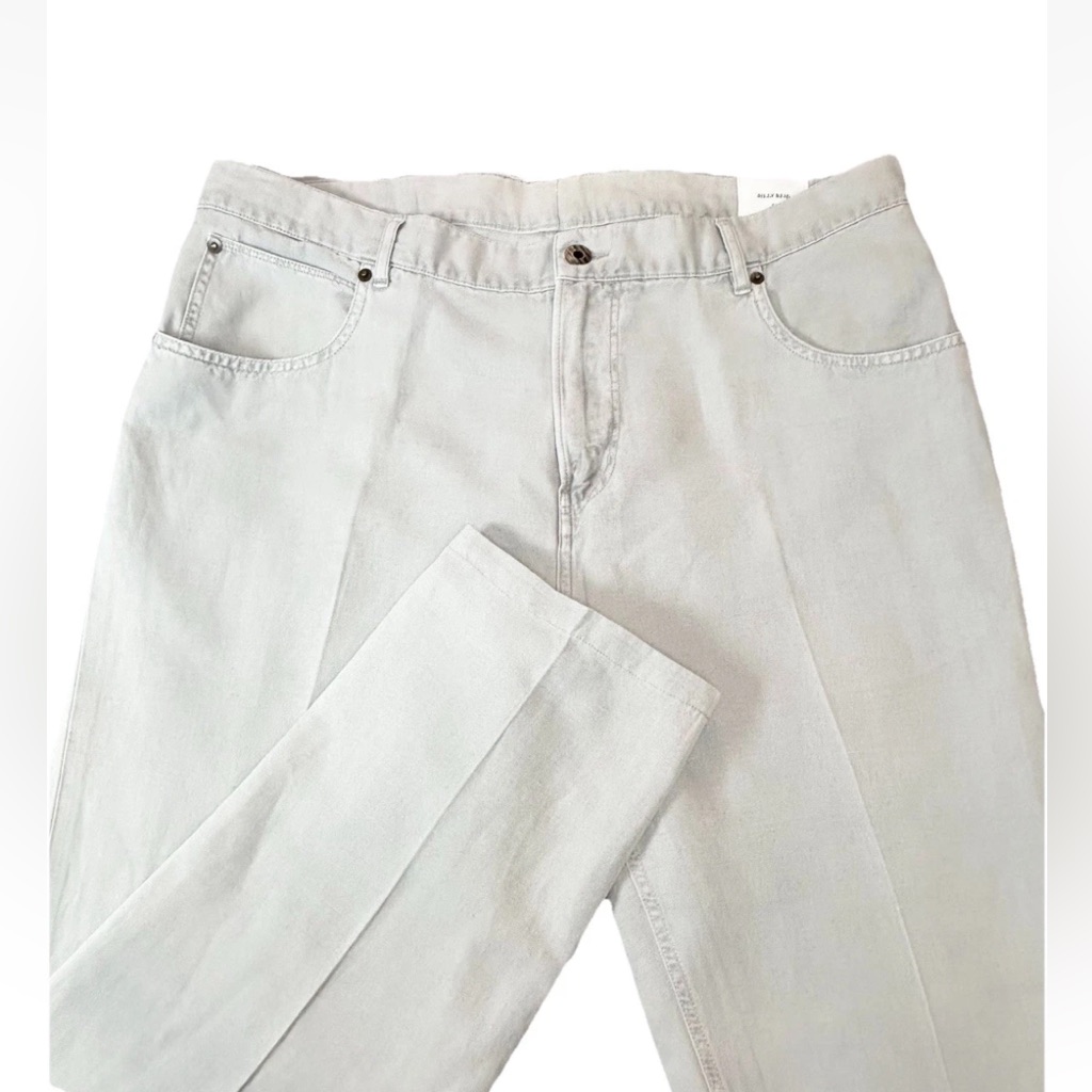 Billy Reid Moleskin Jeans Msl-Ala Rn 113 814 Men’s 38x27 Tan Cotton Linen Blend